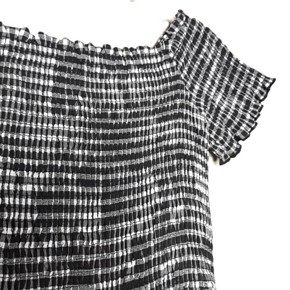 Lulus Patsy White Gingham Off The Shoulder Maxi D… - image 4